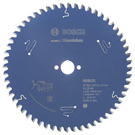 Bosch  Alüminyum Testere Bıçağı 190*20 mm 56 Diş Expert 2608644101
